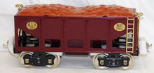 Load image into Gallery viewer, MTH 10-1130 Standard Gauge Tinplate Traditions Lionel 221 Ore Car Maroon Brass trim C-8+