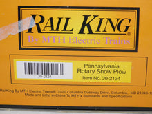Load image into Gallery viewer, MTH 30-2124 O scale PRR Rotary Snow Plow PENNSYLVANIA 497788 work train O scale