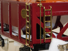 Load image into Gallery viewer, MTH 10-1130 Standard Gauge Tinplate Traditions Lionel 221 Ore Car Maroon Brass trim C-8+