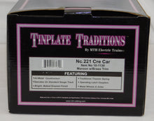 Load image into Gallery viewer, MTH 10-1130 Standard Gauge Tinplate Traditions Lionel 221 Ore Car Maroon Brass trim C-8+