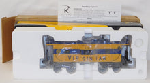 Load image into Gallery viewer, K-Line K612-4461 VIRGINIAN Smoking Bay Window caboose 6201 C-8 w/Shipper 1/48 O