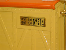 Load image into Gallery viewer, MTH 10-1086 Standard Gauge Tinplate Traditions 514 BoxCar Cream & Orange / Brass