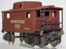 Load image into Gallery viewer, Lionel 2672 Brown NC5 Caboose 41-42 Prewar tinplate Pennsylvania blcknd journals