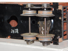 Load image into Gallery viewer, Lionel 2672 Brown NC5 Caboose 41-42 Prewar tinplate Pennsylvania blcknd journals