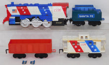 Load image into Gallery viewer, Rail Power Independence Special Set Santa Fe Battery Train Bicentennial NOT WORKING Boxed