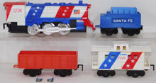 Load image into Gallery viewer, Rail Power Independence Special Set Santa Fe Battery Train Bicentennial NOT WORKING Boxed