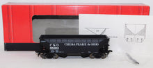 Load image into Gallery viewer, Atlas 1865 Two Bay Offset Side Hopper C&O #58593 Boxed HO Scale Chesapeake Ohio