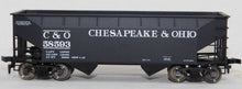 Load image into Gallery viewer, Atlas 1865 Two Bay Offset Side Hopper C&O #58593 Boxed HO Scale Chesapeake Ohio