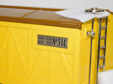 Load image into Gallery viewer, MTH 10-1085 Standard Gauge Tinplate Traditions 514 Box Car Yellow / Nickel trim