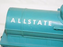 Load image into Gallery viewer, Marx Turquoise Allstate Motor Oil Single dome Tank Car 9553 Type F trucks 1959 Sears