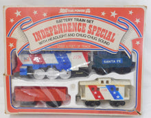 Load image into Gallery viewer, Rail Power Independence Special Set Santa Fe Battery Train Bicentennial NOT WORKING Boxed