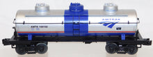 Load image into Gallery viewer, MTH 30-73349 Amtrak 3 Dome Tank Car #100102 Rail King 3 rail O gauge Silver C-8