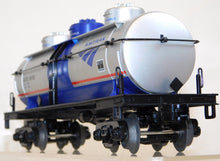 Load image into Gallery viewer, MTH 30-73349 Amtrak 3 Dome Tank Car #100102 Rail King 3 rail O gauge Silver C-8