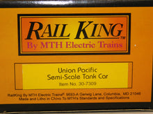 Load image into Gallery viewer, MTH 30-7309 Union Pacific Oil Semi Scale Tank Car UP #69012 Black livery O gauge