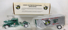 Load image into Gallery viewer, Ertl Conoco 1948 Tractor Trailer Bank Ltd Ed 1992 w/key Die cast Truck #6 #7573