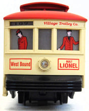 Load image into Gallery viewer, Lionel 6-11809 Village Trolley SET complete for D56 /any Christmas Holiday village O Gauge