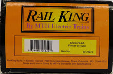 Load image into Gallery viewer, MTH 30-76274 Chick-Fil-A Flat Car w/40' Trailer #2007 O gauge Rail King HTF C-9