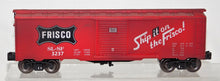 Load image into Gallery viewer, Menards 3237 Frisco Boxcar Weathered red SL-SF 027 traditional C-8 Lionel compatible 2019