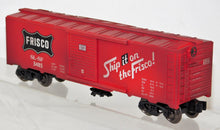 Load image into Gallery viewer, Menards 3485 Frisco Boxcar Weathered red SL-SF 027 traditional C-8 Lionel compat