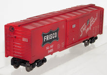 Load image into Gallery viewer, Menards 3485 Frisco Boxcar Weathered red SL-SF 027 traditional C-8 Lionel compat