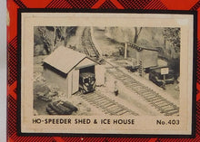 Load image into Gallery viewer, Campbell #403 HO scale Speeder Shed & Ice House Complete Kit C-7 SEALED bags Vintage