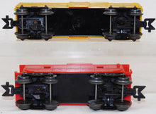 Load image into Gallery viewer, Marx 33222 Odd# 1950s  Deluxe Diesel Switcher Freight Set ATSF yellow cattle car