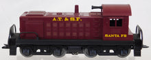 Load image into Gallery viewer, Marx 33222 Odd# 1950s  Deluxe Diesel Switcher Freight Set ATSF yellow cattle car