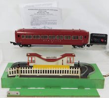 Load image into Gallery viewer, American Flyer 766 Animated Guilford Passenger Station + 735 Car People Button S