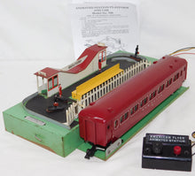 Load image into Gallery viewer, American Flyer 766 Animated Guilford Passenger Station + 735 Car People Button S
