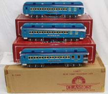 Load image into Gallery viewer, Lionel 6-13408 Standard Gauge BLUE COMET PASSENGER SET 3 cars Boxed CLASSICS C-8