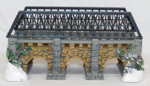 Load image into Gallery viewer, Department 56 Village Stone Trestle Bridge #52647 Display Layout Christmas Snow