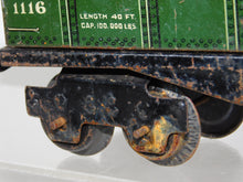 Load image into Gallery viewer, American Flyer 1116 PREWAR O Gauge New York Central 8 wheel Gondola Sand Car 20s