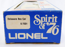 Load image into Gallery viewer, Lionel 6-7601 State of Delaware Box Car Spirit of 76 Bicentennial colony 1975-76