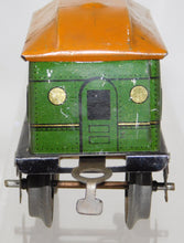 Load image into Gallery viewer, Marx Joy Line #357 Passenger Coach Green w/ orange roof 6" tinplate 1932-34 Prew