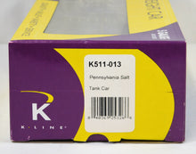 Load image into Gallery viewer, K-Line American Flyer K511-013 Penn Salt tank car 24319 Pennsylvania S gauge