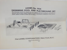 Load image into Gallery viewer, Lionel 954 Swimming Pool & Playground Set Original 1959 BOXED COMPLETE w/instr O/S PW
