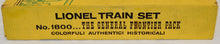 Load image into Gallery viewer, Lionel 1800 General Frontier Gift Pack BOXED SET w/ htf booklet CLEAN runs 1959