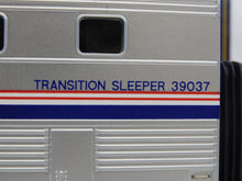 Load image into Gallery viewer, MTH Premier 20-6542 Amtrak 5 Stripe Phase IV 70' Superliner Transitional Sleeper Step Crack