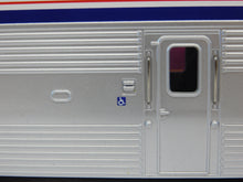 Load image into Gallery viewer, MTH Premier 20-6542 Amtrak 5 Stripe Phase IV 70' Superliner Transitional Sleeper Step Crack