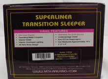 Load image into Gallery viewer, MTH Premier 20-6542 Amtrak 5 Stripe Phase IV 70' Superliner Transitional Sleeper Step Crack