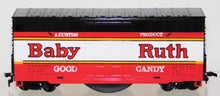 Load image into Gallery viewer, TYCO 902-1 Baby Ruth Candy Bar Box Car w/ Chug Chug Sound Boxed HO Scale 1970s