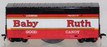 Load image into Gallery viewer, TYCO 902-1 Baby Ruth Candy Bar Box Car w/ Chug Chug Sound Boxed HO Scale 1970s