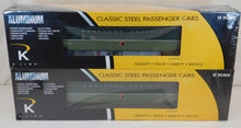 Load image into Gallery viewer, K-Line K-4650C Northern Pacific 21" Aluminum Passenger 2 car addOn SEALED & SCARCE