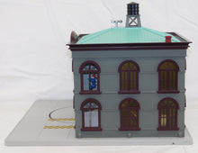 Load image into Gallery viewer, MTH RailKing 30-9112 Operating Firehouse Engine Company 208 Yellow Fire engine