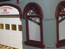 Load image into Gallery viewer, MTH RailKing 30-9112 Operating Firehouse Engine Company 208 Yellow Fire engine