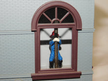 Load image into Gallery viewer, MTH RailKing 30-9112 Operating Firehouse Engine Company 208 Yellow Fire engine