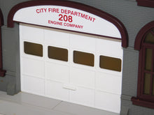 Load image into Gallery viewer, MTH RailKing 30-9112 Operating Firehouse Engine Company 208 Yellow Fire engine