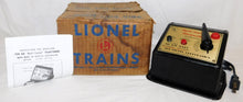 Load image into Gallery viewer, Lionel RW transformer 110 watts whistle & dir control Works Great Good Cord Boxed w/ instructions