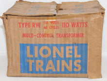 Load image into Gallery viewer, Lionel RW transformer 110 watts whistle & dir control Works Great Good Cord Boxed w/ instructions