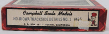 Load image into Gallery viewer, Campbell #425 HO KIOWA TRACKSIDE DETAILS No. 1 Complete Wood Kit NOS UNOPENED